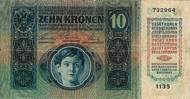zadná strana bankovky